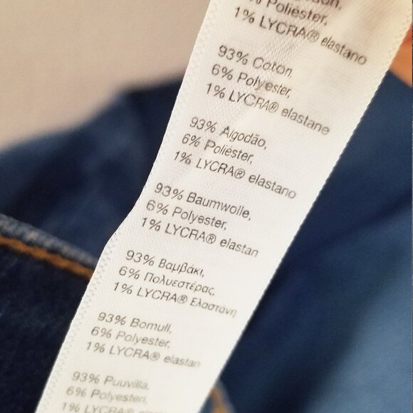 NEW SPANX Women's 28 Slim X Bootcut Jeans Blue Stretch Flare Denim "Hemmed" 27.5 - Picture 10 of 14